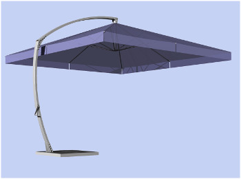 persp umbrella 4x4 guss curve